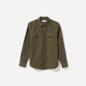 Everlane Men's Heavyweight Overshirt | Heathered Green | Medium